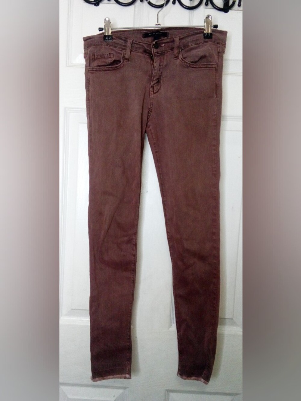 Flying Monkey Skinny Jeans in Wine